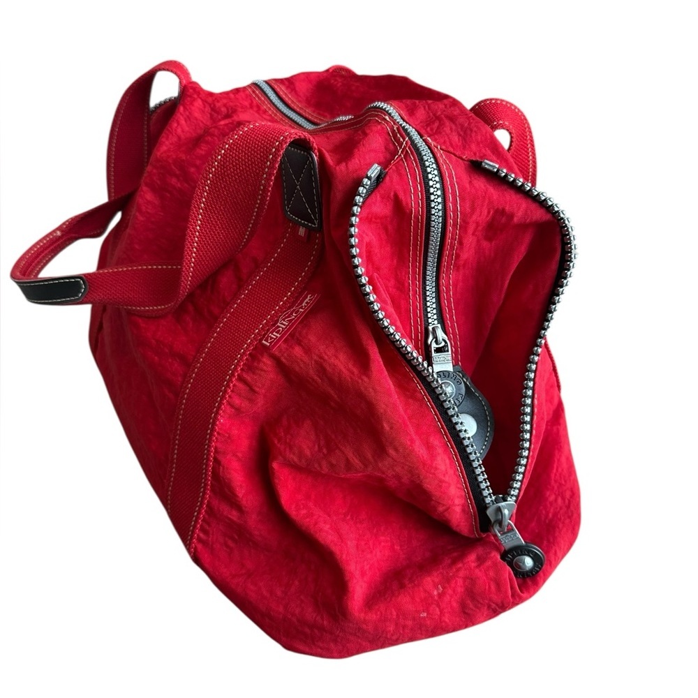 Kipling Red Tote Weekender Bag - Picture 4 of 14